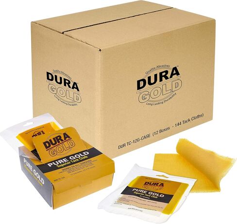 Dura-Gold - Pure Gold Superior Tack Cloth (Pack of 12), Woodworking, Automotive Paint, Tack Cloth Autobody Painting, Painters Cloths, Dust Rags, Stain Rags, Wood Staining Pads, Tac Cloths, Tacky Towel in Saudi Arabia