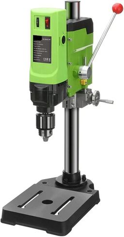Bench Drill Stand 710W Mini Electric Bench Drilling Machine Drill Chuck 1-13mm, 6-Speed Mini Drill Press Machine with Cast Iron Base, 0-2800RPM, for DIY, Woodworking, Metal, Jewelry Making in Saudi Arabia