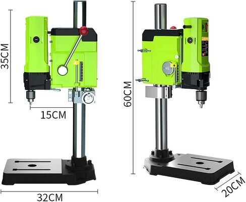 Bench Drill Stand 710W Mini Electric Bench Drilling Machine Drill Chuck 1-13mm, 6-Speed Mini Drill Press Machine with Cast Iron Base, 0-2800RPM, for DIY, Woodworking, Metal, Jewelry Making in Saudi Arabia
