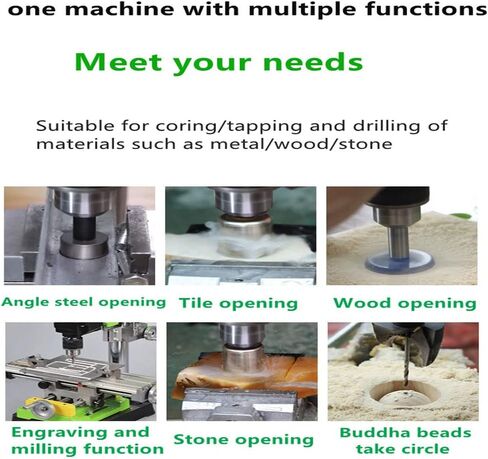 Bench Drill Stand 710W Mini Electric Bench Drilling Machine Drill Chuck 1-13mm, 6-Speed Mini Drill Press Machine with Cast Iron Base, 0-2800RPM, for DIY, Woodworking, Metal, Jewelry Making in Saudi Arabia