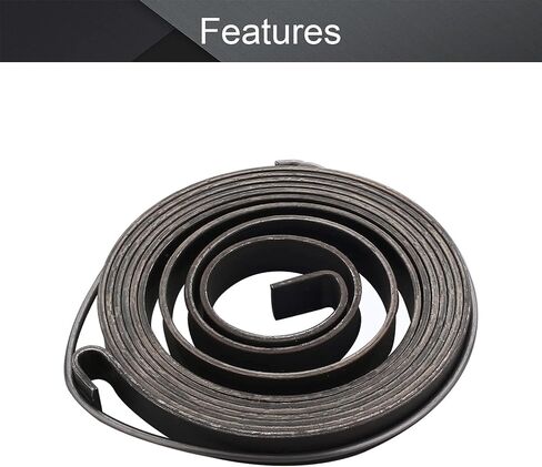 MroMax 3 قطع مثقاب ضغط زنبركي، 0.03 بوصة × 0.31 بوصة × 39.37 بوصة مجموعة زنبركية لتغذية الريشة، 0.8 × 8 × 1000 مم، ضغط مثقاب زنبركي فولاذي زنبركي، لمسة نهائية من السواد الكيميائي in Kuwait