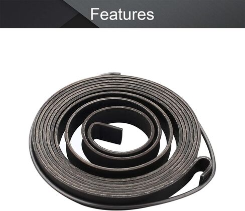 MroMax 3 قطع مثقاب ضغط زنبركي، 0.03 بوصة × 0.31 بوصة × 39.37 بوصة مجموعة زنبركية لتغذية الريشة، 0.8 × 8 × 1000 مم، ضغط مثقاب زنبركي فولاذي زنبركي، لمسة نهائية من السواد الكيميائي in Kuwait