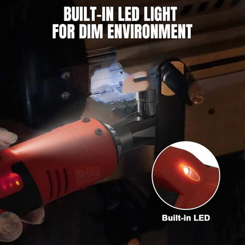 مجموعة مفاتيح ربط السقاطة الكهربائية اللاسلكية MJF، محرك سقاطة كهربائي 400 دورة في الدقيقة 12 فولت مع 13 مقبسًا، بطاريتان ليثيوم أيون بقدرة 2000 مللي أمبير في الساعة وشحن سريع لمدة 60 دقيقة، مشغل سرعة متغيرة in Kuwait