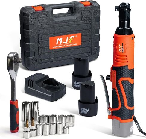 مجموعة مفاتيح ربط السقاطة الكهربائية اللاسلكية MJF، محرك سقاطة كهربائي 400 دورة في الدقيقة 12 فولت مع 13 مقبسًا، بطاريتان ليثيوم أيون بقدرة 2000 مللي أمبير في الساعة وشحن سريع لمدة 60 دقيقة، مشغل سرعة متغيرة in Kuwait