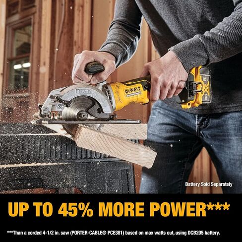DEWALT ATOMIC 20V MAX* Circular Saw, 4-1/2-Inch, Tool Only (DCS571B) in Saudi Arabia