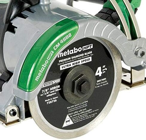 Metabo HPT Masonry Saw | 4-Inch Diamond Blade | Cuts Pavers, Concrete, Tile & More | CM4SB2 in Saudi Arabia