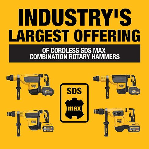 ديوالت DCH481X2 فليكس فولت ماكس ليثيوم ايون 1-9/16 انش SDS-plus مجموعة مطرقة دوارة بدون فرشاة 9.0Ah in Kuwait