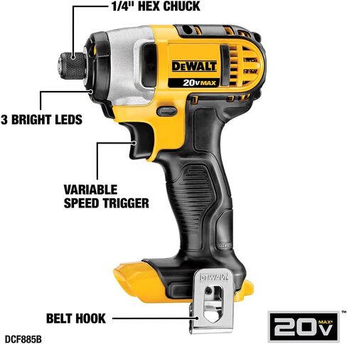 مجموعة أدوات الطاقة DEWALT 20V MAX، مجموعة أدوات كهربائية لاسلكية مكونة من 6 أدوات مع بطارية وشاحن (DCK661D1M1) in Kuwait