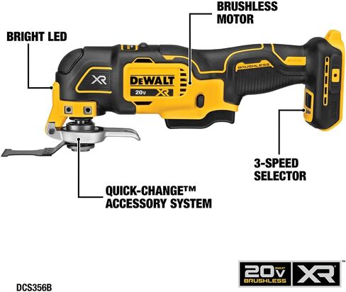 مجموعة أدوات الطاقة DEWALT 20V MAX، مجموعة أدوات كهربائية لاسلكية مكونة من 6 أدوات مع بطارية وشاحن (DCK661D1M1) in Kuwait