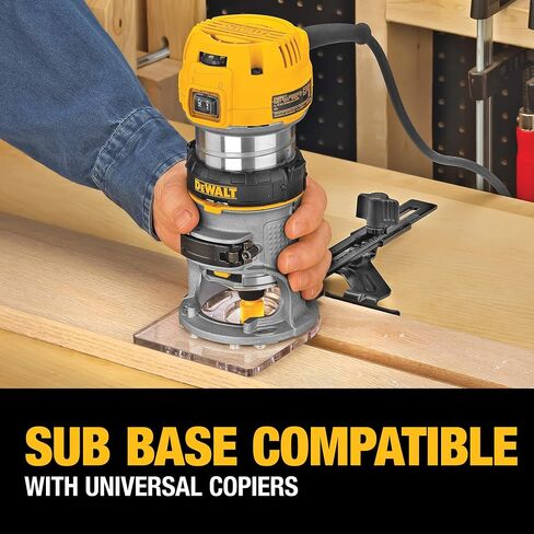 DEWALT Router Fixed/Plunge Base Kit, Variable Speed, 1.25-HP Max Torque (DWP611PK) in Saudi Arabia