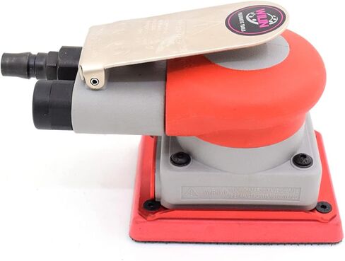 Air Palm Sander Square Air Random Orbital Sander polisher Square Pad 75 * 100mm For Car Waxing Auto Body Polisher Wood working Polishing Deburring in Saudi Arabia