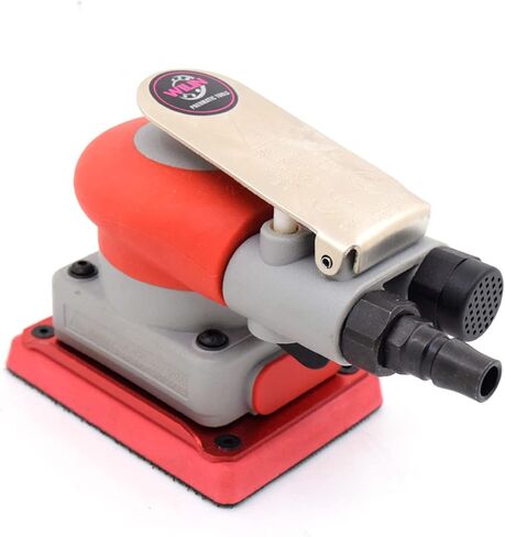 Air Palm Sander Square Air Random Orbital Sander polisher Square Pad 75 * 100mm For Car Waxing Auto Body Polisher Wood working Polishing Deburring in Saudi Arabia