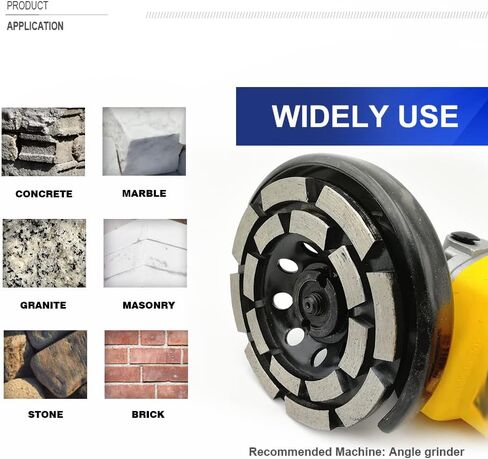 SHDIATOOL 4-1/2 Inch Turbo Row Diamond Grinding Cup Wheel for Concrete Granite Marble Masonry Brick Fits 7/8 Inch-5/8 Arbor Grit40/50 in Saudi Arabia