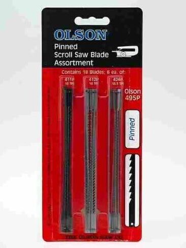 Olson 5 in. Carbon Steel Scroll Saw Blade Set 18.5 TPI 18 pk in Saudi Arabia