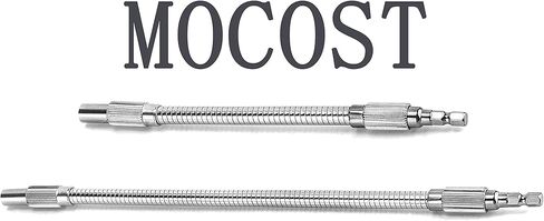 2PCS MOCOST مرنة تمديد مثقاب الحفر، 7.9 "و 11.8" فليكس رمح تأثير سائق اتصال لمثقاب الطاقة، اليد سقاطة مفك بت. تغيير سريع المغناطيسي 1/4 عرافة عرقوب in Kuwait