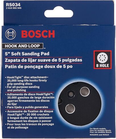 BOSCH RS034 5 In. Soft Hook-And-Loop Sanding Pad in Saudi Arabia