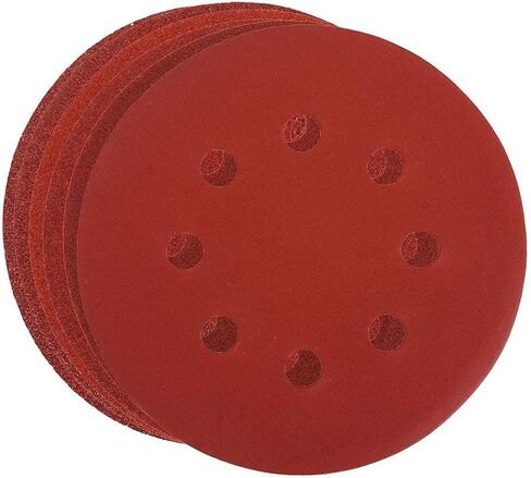 HIFROM 70pcs Sanding Discs 5 Inch 8 Hole Circular Dustless Hook and Loop Sandpaper Disks Orbital Sander Pads (7 Discs Each of 40 60 80 100 120 180 240 320 400 800) in Saudi Arabia