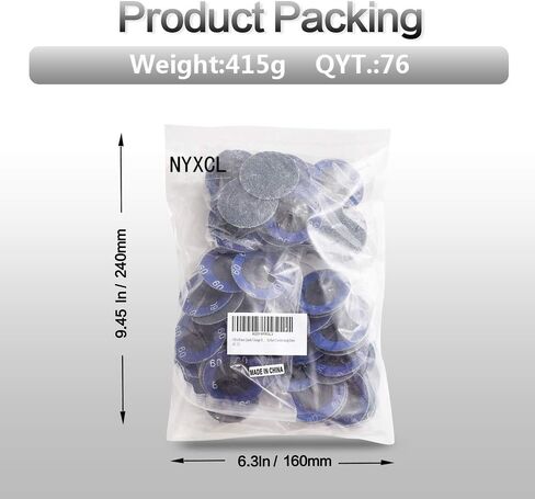 Miroku 50Pcs P36 2-inch Quick Change Discs Set, Zirconia Sanding Discs with 1/4" Holder, for Die Grinder Surface Prep Strip Grind Polish Finish Burr Rust Paint Removal in Saudi Arabia