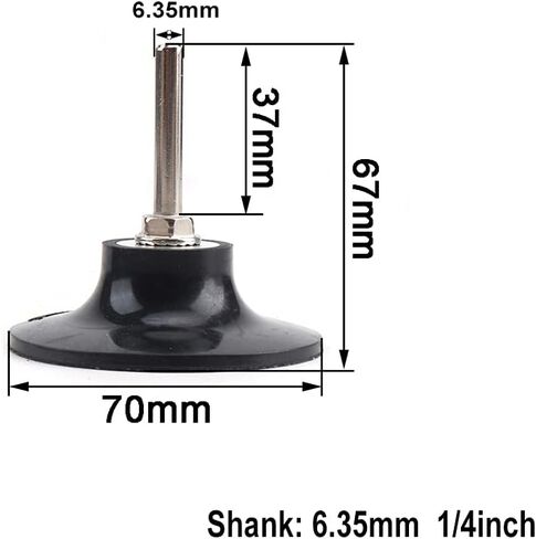BAINUO 3 Pack Type-R Disc Pad Holder Universal Quick Replacement 3 Inches Disc Pad Holder with 1/4'' Round Shank for Polishing Rotating Tools in Saudi Arabia