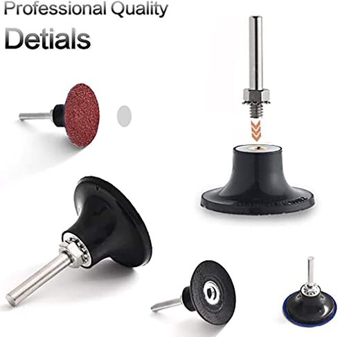 BAINUO 3 Pack Type-R Disc Pad Holder Universal Quick Replacement 3 Inches Disc Pad Holder with 1/4'' Round Shank for Polishing Rotating Tools in Saudi Arabia