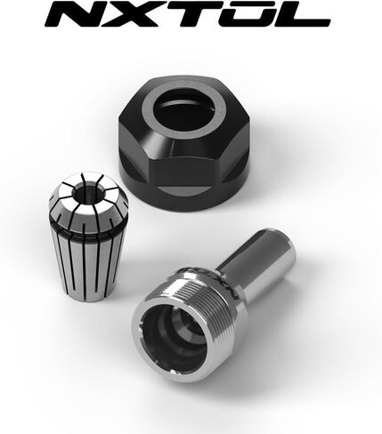 NXT-10218 Router Bit Spindle Adapter for Powermatic 27 and 27 Super | Includes 1/4" and 1/2" ER20 collets| No Slip | Made in U.S.A in Kuwait