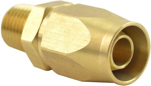 Interstate Pneumatics AMT-HRPZ26-01 3/8 بوصة إصلاح نهاية خرطوم قابل لإعادة الاستخدام مع ذكر 1/4 بوصة NPT لخرطوم البولي يوريثين 3/8 بوصة (سلسلة HU16)، أحمر، صغير in Kuwait