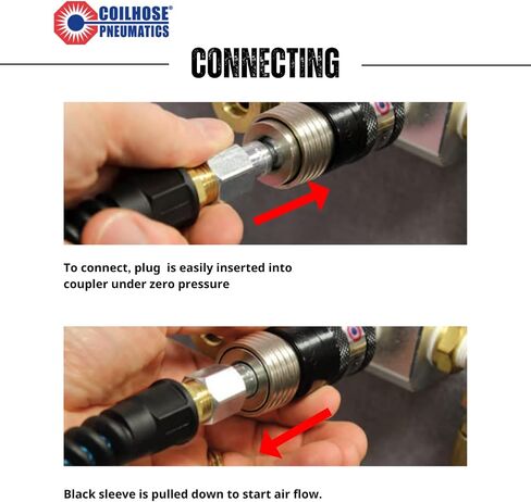 Coilhose Pneumatics 150USE 5-in-1 Automatic Safety Exhaust Coupler, 1/4" Body Size, 1/4" Female NPT in Saudi Arabia
