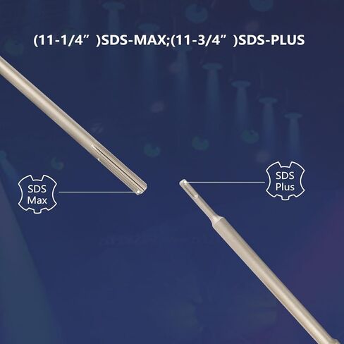 REETAI-FOUR 6Pcs SDS Plus Concrete Hole Saw Kits,Tungsten Carbide Wall Hole Cutter Cement Stone Drill Bit Sets with Connecting Rod for Brick Stone Concrete Cement. in Kuwait