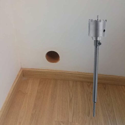 REETAI-FOUR 6Pcs SDS Plus Concrete Hole Saw Kits,Tungsten Carbide Wall Hole Cutter Cement Stone Drill Bit Sets with Connecting Rod for Brick Stone Concrete Cement. in Kuwait