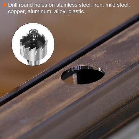 HARFINGTON 5pcs Hole Saw Kits 16mm 18mm 20mm 25mm 32mm High Speed Steel (HSS) Drill Bits Set Cutters for Stainless Steel Aluminum Alloy Plastic in Saudi Arabia