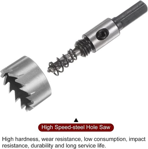 HARFINGTON 5pcs Hole Saw Kits 16mm 18mm 20mm 25mm 32mm High Speed Steel (HSS) Drill Bits Set Cutters for Stainless Steel Aluminum Alloy Plastic in Saudi Arabia