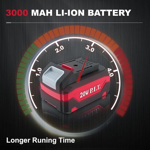 P.I.T. 20V Brush Cordless 1/2 in. SDS-PLUS Type Rotary Hammer Drill with 3000mAh Battery in Kuwait