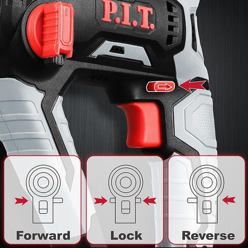 P.I.T. 20V Brush Cordless 1/2 in. SDS-PLUS Type Rotary Hammer Drill with 3000mAh Battery in Kuwait