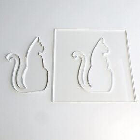 Cat Template, Clear Acrylic Template, Woodworking Router Template in Kuwait