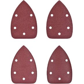 uxcell 20pcs Triangle Detail Sander Sandpaper Sanding Paper Sander Pads Sheet Assorted 5 Hole 120/150/180/240 Grits in Saudi Arabia