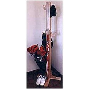 Woodworking Project Paper Plan to Build Golf Equipment Stand in Saudi Arabia
