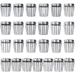 25pcs Collet Set,ER40 Collet Chuck Spring Collet Set 2-26mm Collet Holder for CNC Workholding Engraving & Milling Lathe Tool (Color : 25pcs ER40 Set) in Saudi Arabia