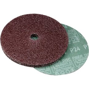 uxcell 7-Inch x 7/8-Inch Aluminum Oxide Resin Fiber Discs, Center Hole 80 Grit Sanding Grinding Discs, 5 Pack in Saudi Arabia