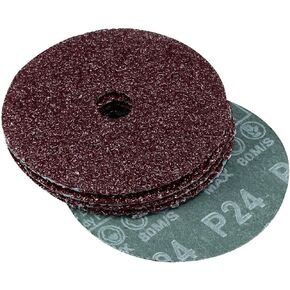 uxcell 4-Inch x 5/8-Inch Aluminum Oxide Resin Fiber Discs, Center Hole 80 Grit Sanding Grinding Discs, 10 Pack in Saudi Arabia