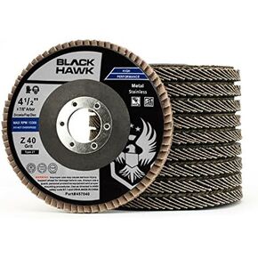 BHA Grinding and Sanding Flap Discs T27, 4-1/2" x 7/8", 120 Grit - 10 Pack in Kuwait