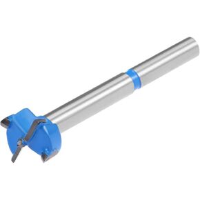 TA-VIGOR 2pcs 20mm Forstner Drill Bit, Tungsten Carbide Forstner Bit with Hex Shank, Boring Bit Cutter for Woodworking Hole Drilling (Blue, Gray Tone)