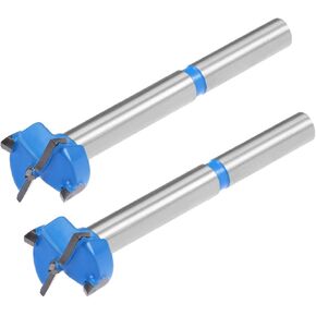 TA-VIGOR 2pcs 20mm Forstner Drill Bit, Tungsten Carbide Forstner Bit with Hex Shank, Boring Bit Cutter for Woodworking Hole Drilling (Blue, Gray Tone) in Saudi Arabia