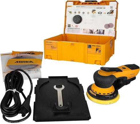 Mirka MID55020CAUS ماكينة سنفرة مدارية عشوائية كهربائية مباشرة، 5 بوصة، أصفر، أسود in Kuwait