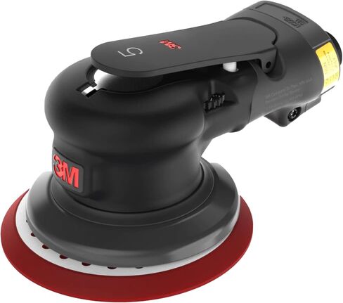 3M Pneumatic Random Orbital Sander, 88937, 5 in, Non-Vacuum, 3/16 in Orbit, Lightweight and Comfortable, 12000 RPM, .28 HP (209W) Motor, Variable Speed in Saudi Arabia