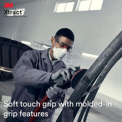 3M Pneumatic Random Orbital Sander, 88937, 5 in, Non-Vacuum, 3/16 in Orbit, Lightweight and Comfortable, 12000 RPM, .28 HP (209W) Motor, Variable Speed in Saudi Arabia