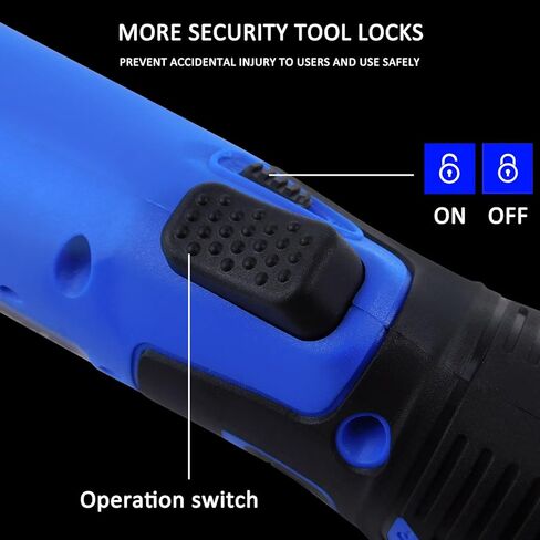 مجموعة أدوات مفتاح ربط السقاطة الكهربائية اللاسلكية 12 فولت، رأس مربع 3/8 بوصة، مع ضوء عمل LED، × 7 مكونات أكمام قابلة للاستبدال، لصيانة خطوط الأنابيب، وبناء المسرح (بطاريتان) in Kuwait