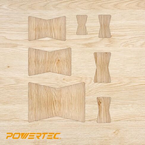 POWERTEC 71356 قالب الفراشة للأعمال الخشبية | مواد البطانة (قالب ربطة عنق زخرفية 7 في 1) in Saudi Arabia