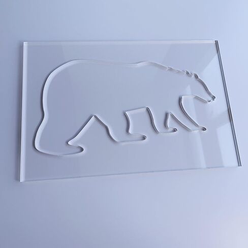 Grizzly Bear Router Template, Clear Acrylic Template, Woodworking Router Template in Saudi Arabia