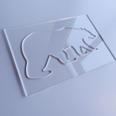 Grizzly Bear Router Template, Clear Acrylic Template, Woodworking Router Template in Saudi Arabia