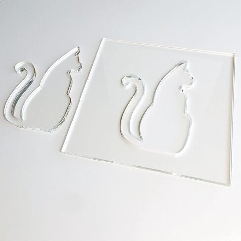 Cat Template, Clear Acrylic Template, Woodworking Router Template in Saudi Arabia